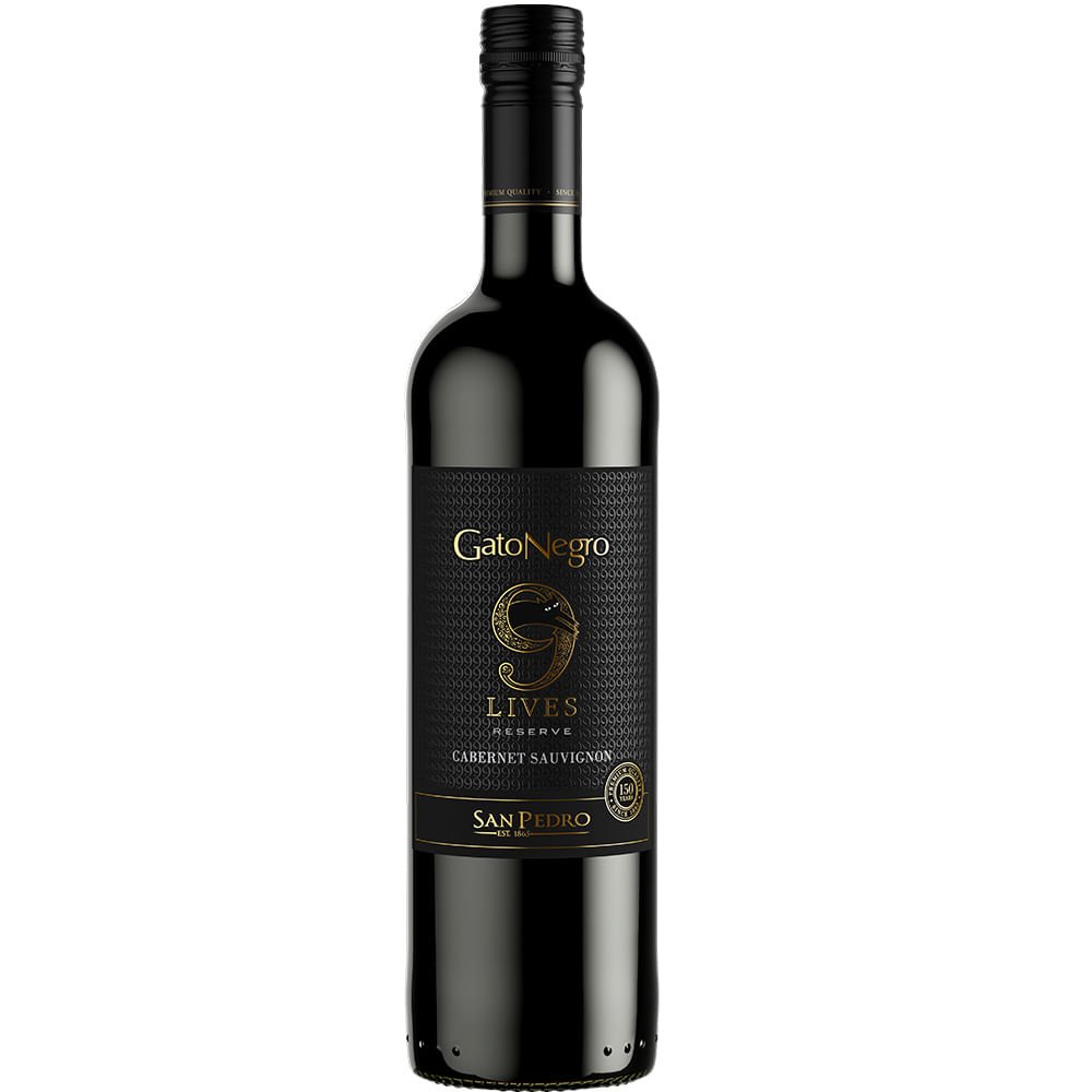VINO TINTO GATO NEGRO 9 LIVES RESERVE C.S *750 ML